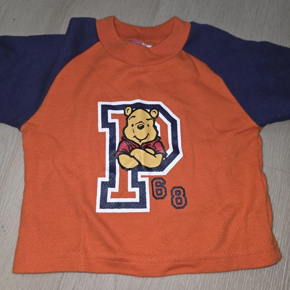 Vintage Y2k Disney Winnie the Pooh 2 Piece Set 12M Track Suit Windbreaker Rare